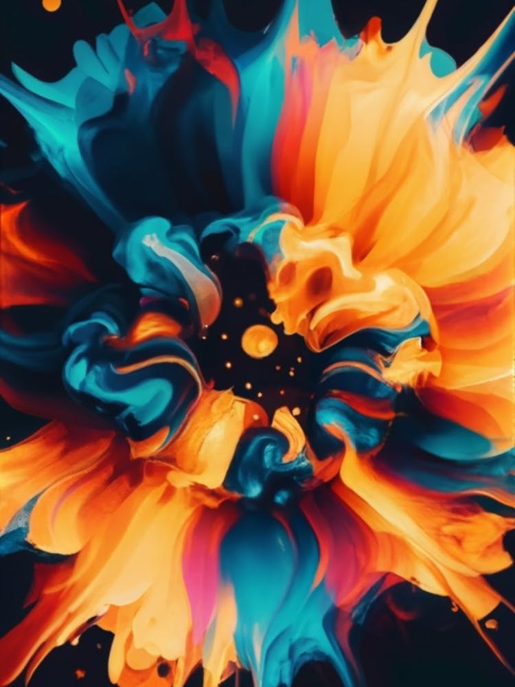 Abstract Flower Painting 3