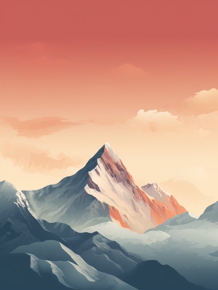Mount Everest 4 Hiking Trail Landscape