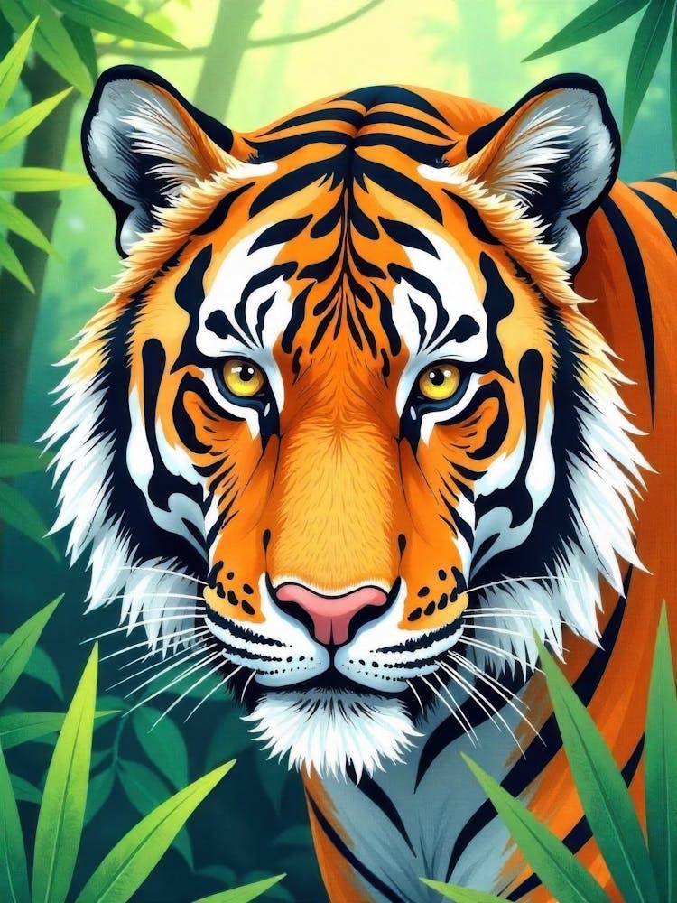 Tiger In The Jungle