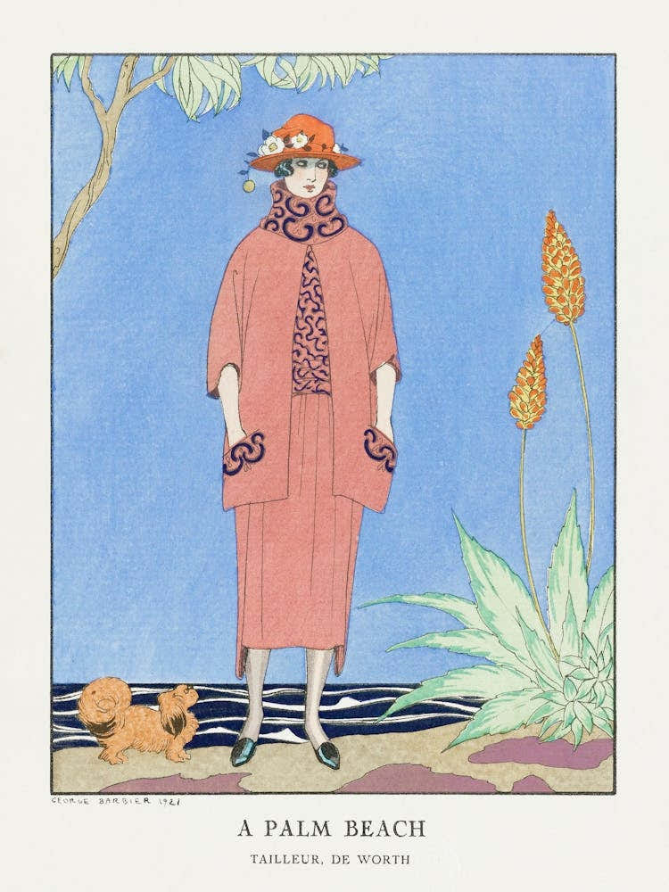A Palm Beach Tailleur, De Worth From Gazette Du Bon Ton No, George Barbier