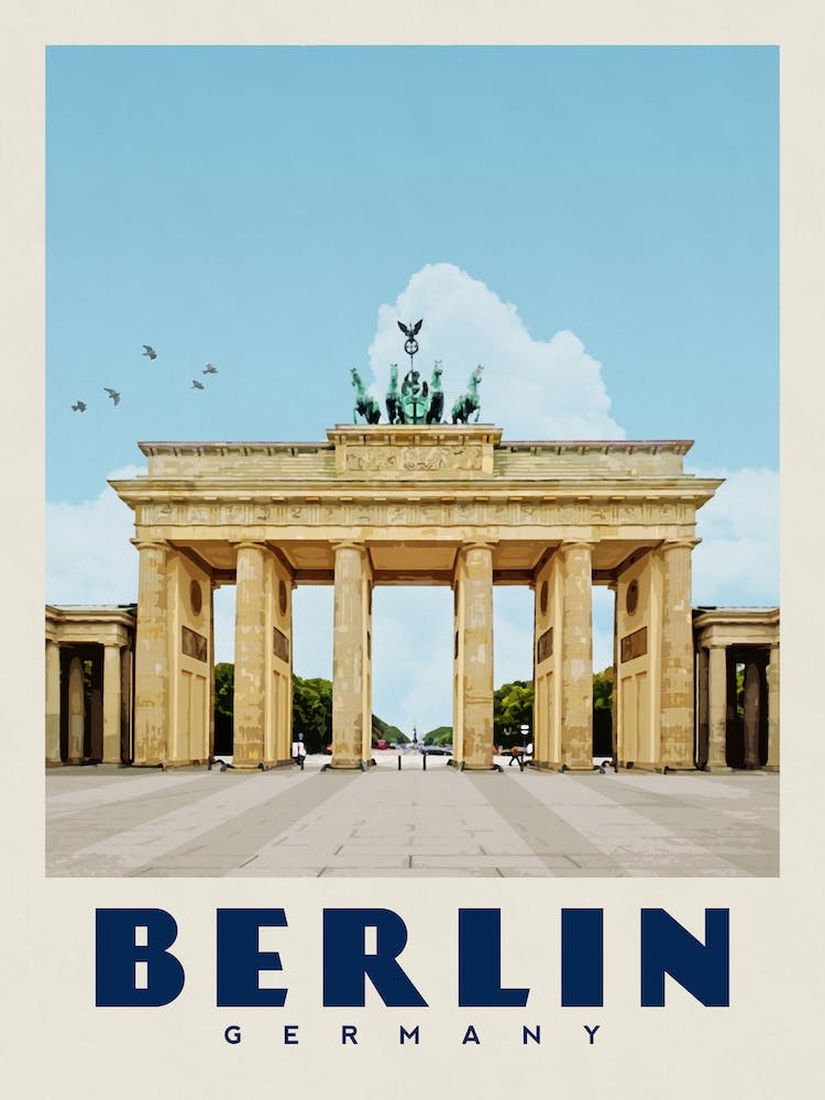 Berlin Germany Travel Poster