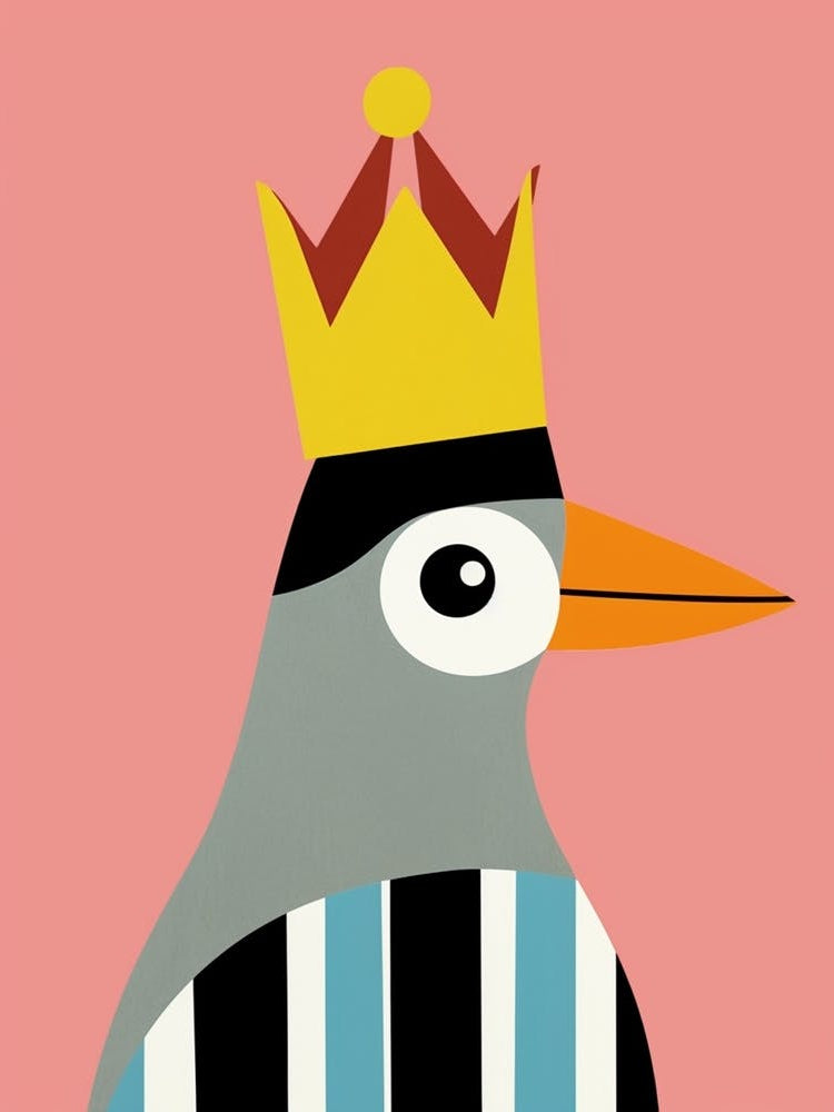Little Toucan 1 Wearing A Crown