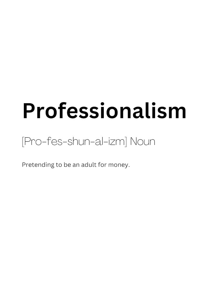 Professionalism Definition Meaning