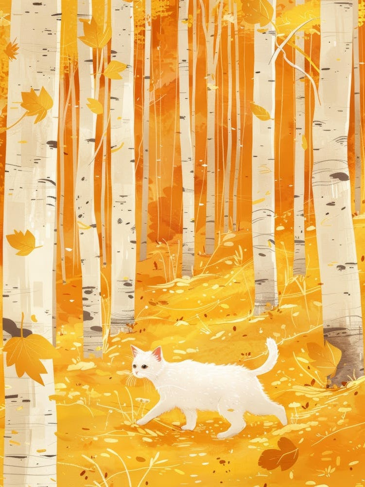 Autumn Cat In The Woods 1