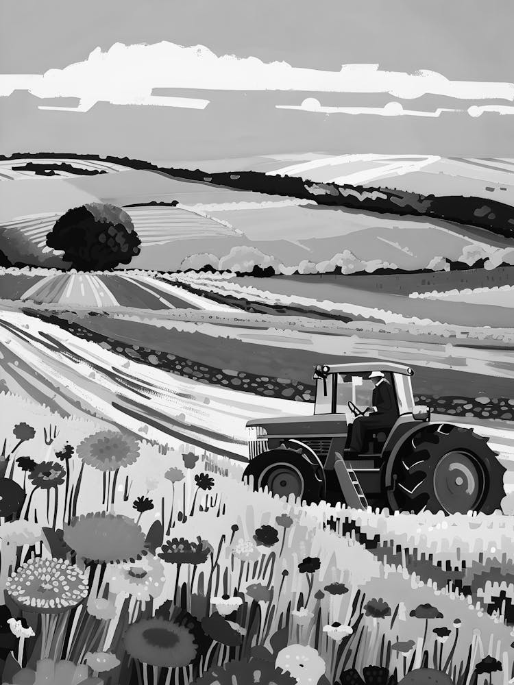 Black And White Print