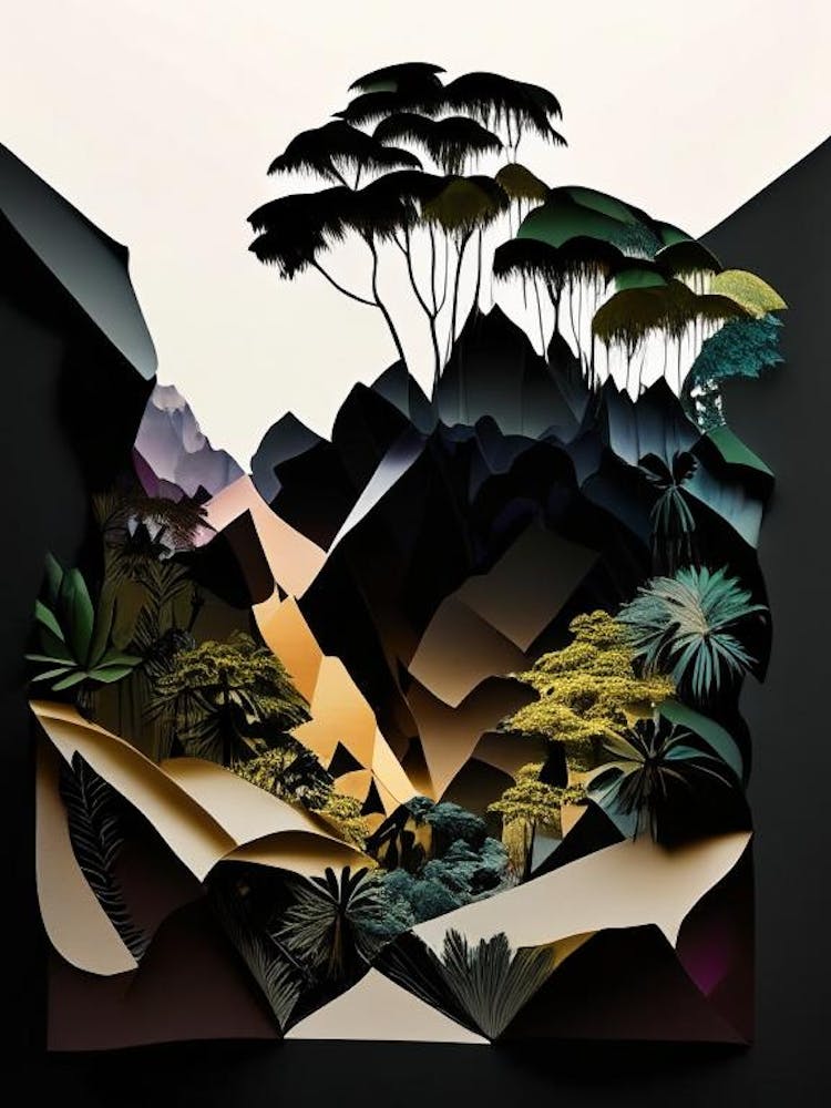 Amboró National Park Bolivia Cut Out Paper