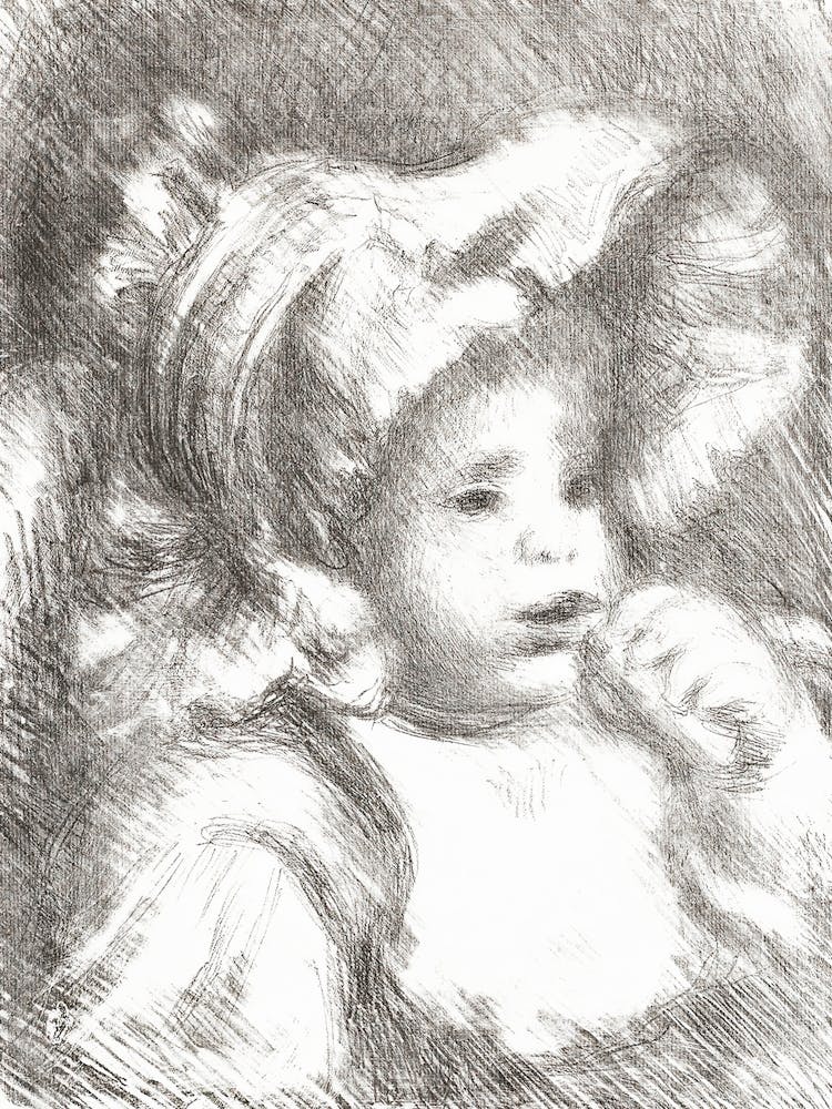 Child With A Biscuit, Pierre Auguste Renoir
