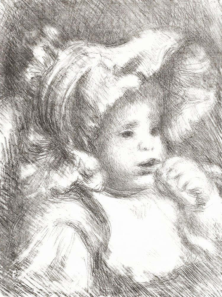 Child With A Biscuit, Pierre Auguste Renoir