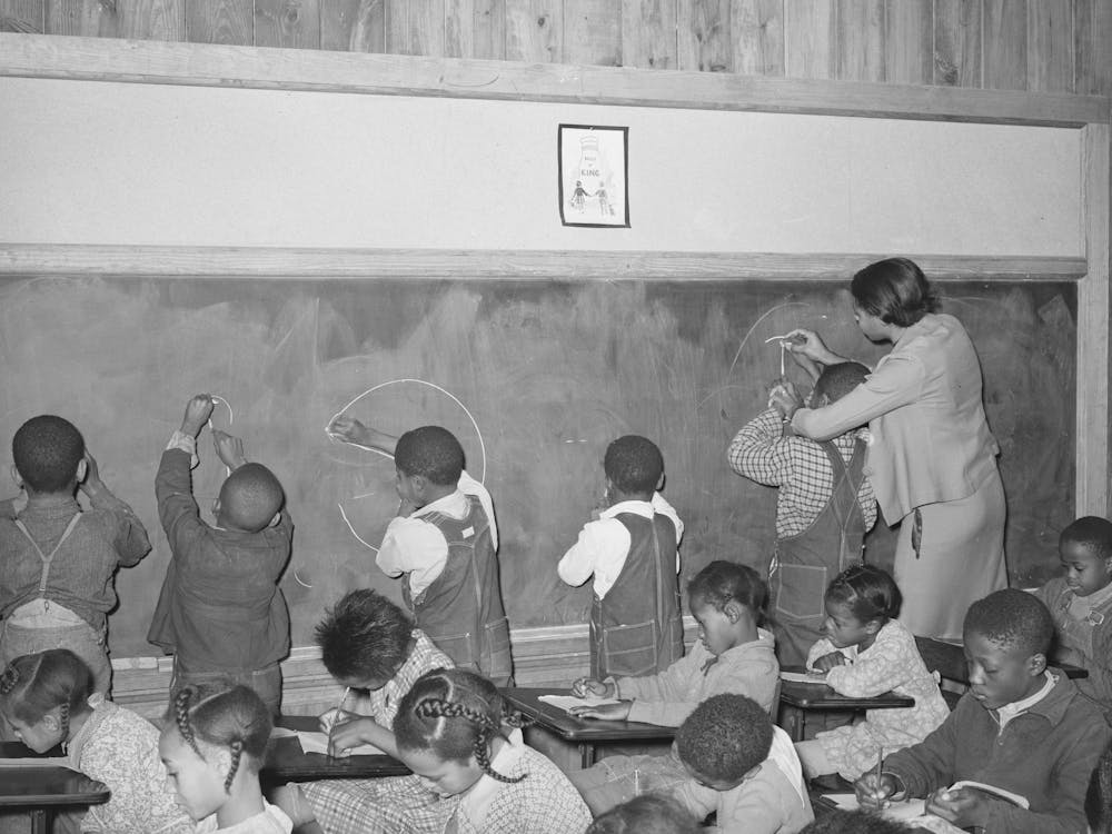 School Room, Lakeview Project, Arkansas By Russell Lee