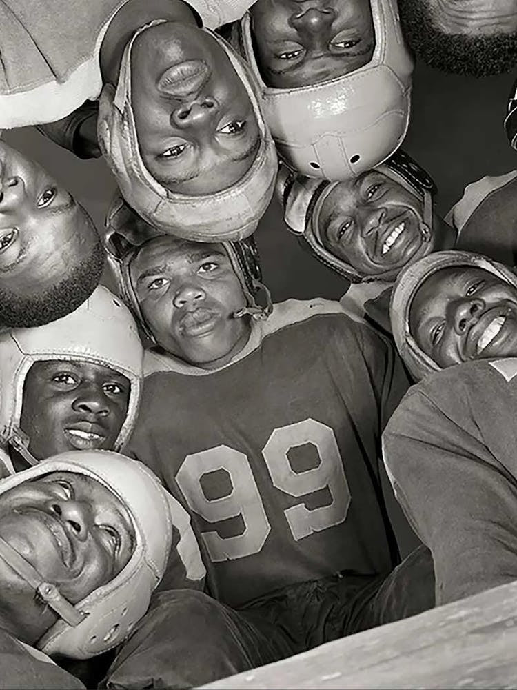 Gordon Parks 1943 Football Bethune Cookman College Players, African American, Daytona Beach, Florida