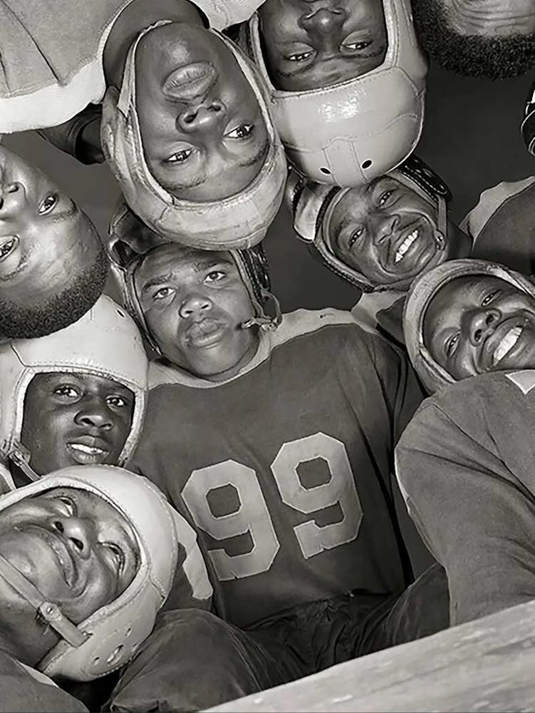 Gordon Parks 1943 Football Bethune Cookman College Players, African American, Daytona Beach, Florida