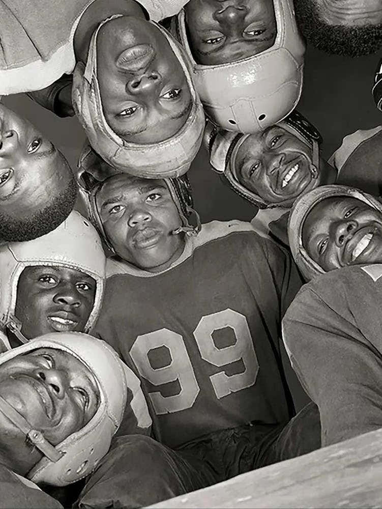 Gordon Parks 1943 Football Bethune Cookman College Players, African American, Daytona Beach, Florida