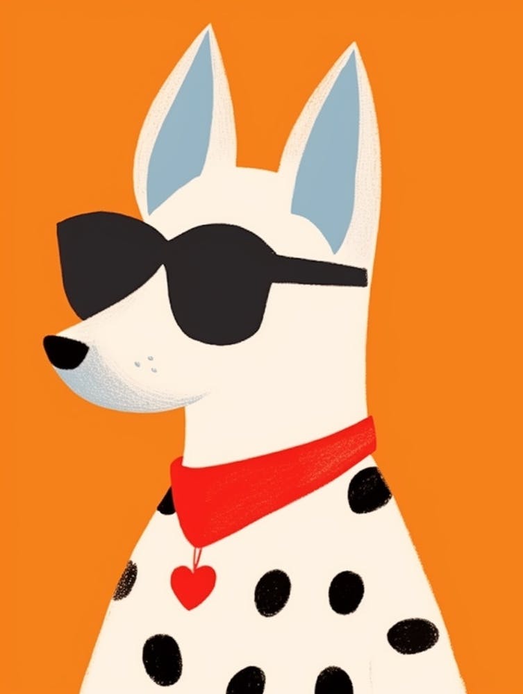 Little Arctic Fox Wearing Sunglasses
