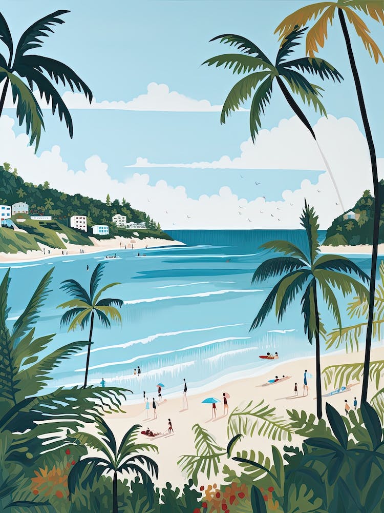 Carlisle Bay Beach, Barbados, Matisse And Rousseau Style 2