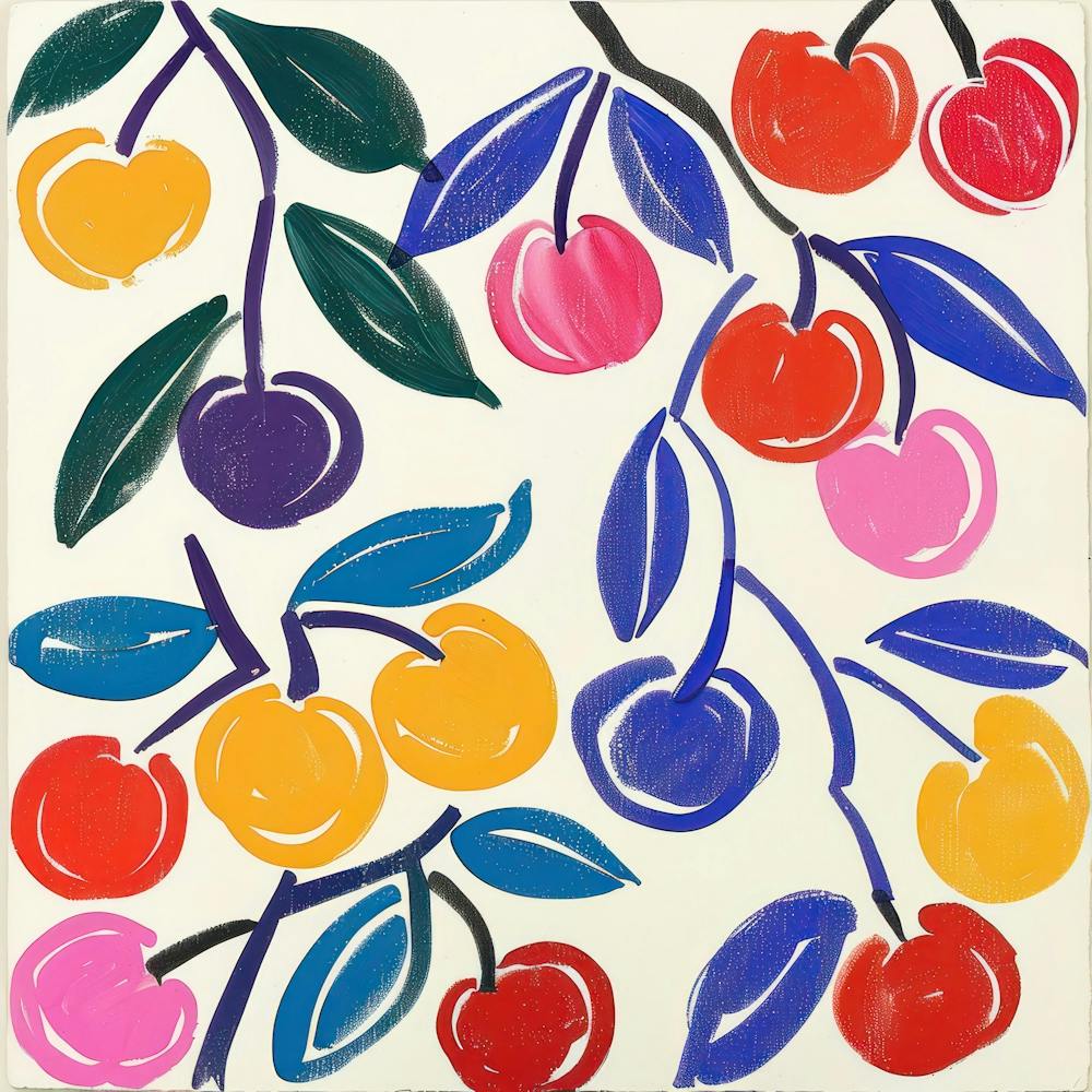 Kirschen im Matisse-Stil 12