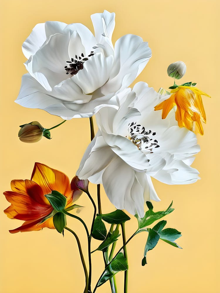 White Peonies 1