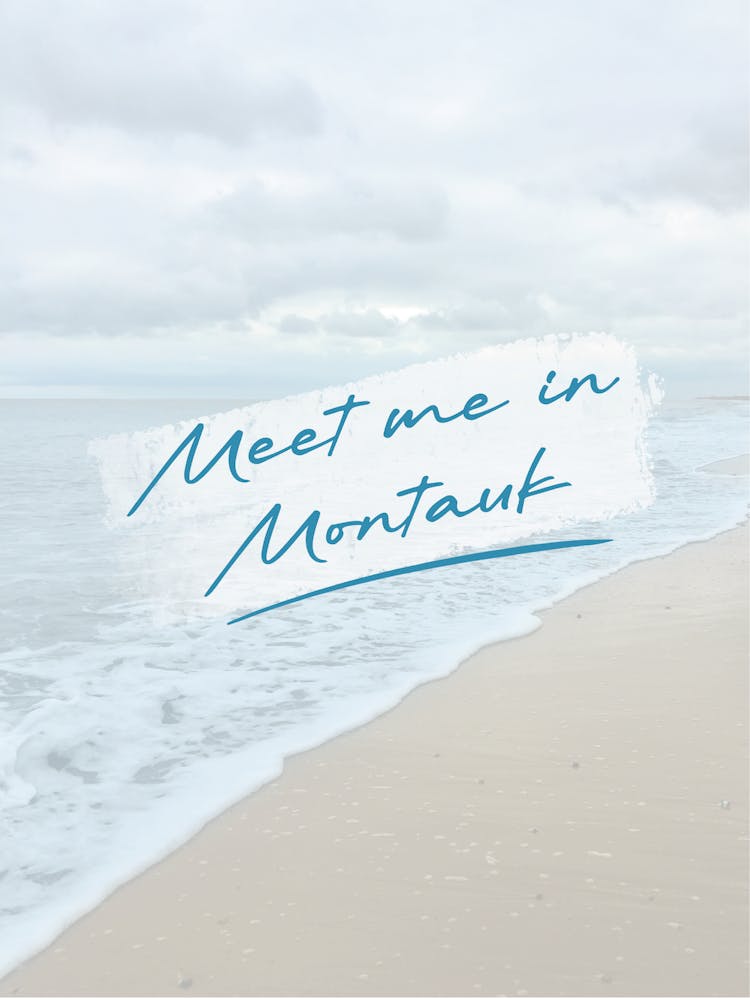 Meet Me In Montauk beach print