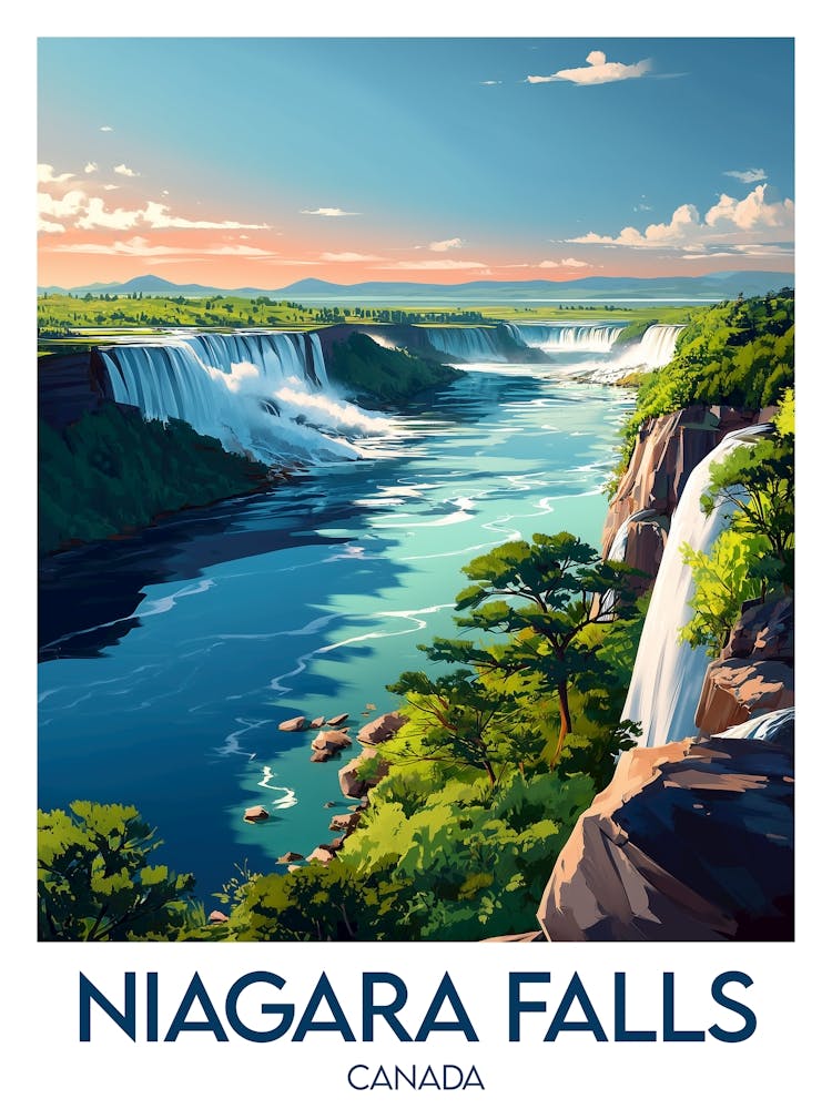 Affiche de voyage Niagara Falls 1