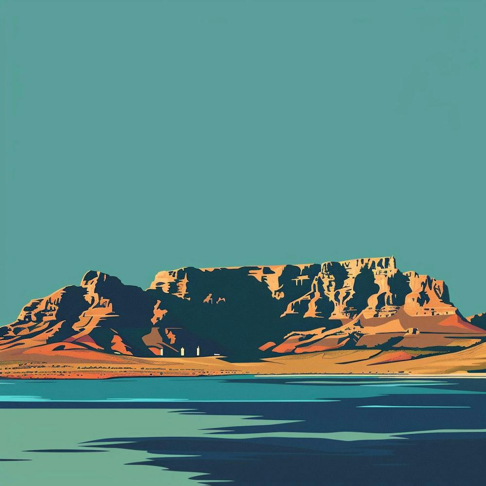 A Table Mountain In Cape Town Minimal Illustrati 1720033756 4