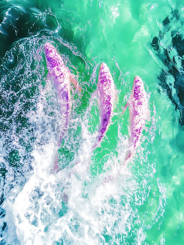 Koi Fish Swimming In The Ocean