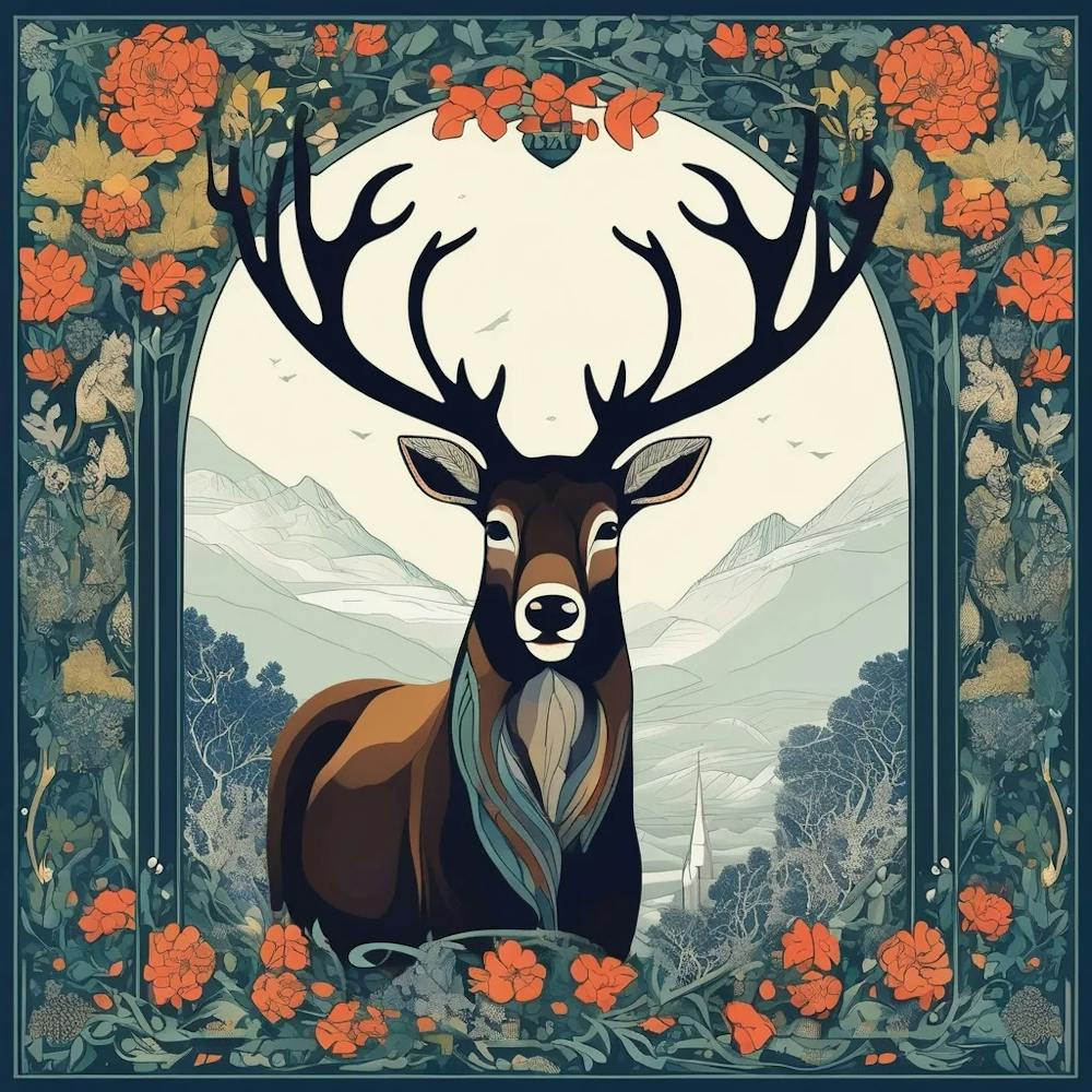 Deer In The Forest 1