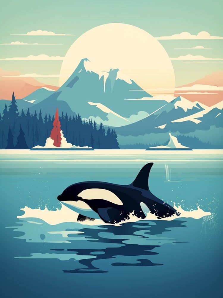 Icy Whale Mountains & The Moon