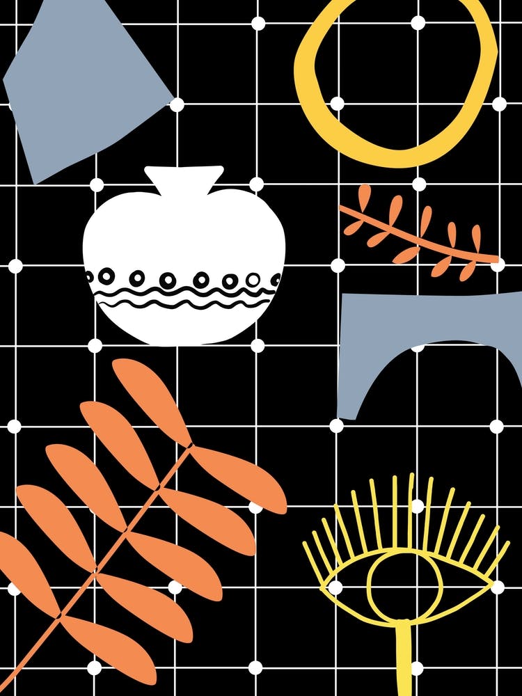 Still Life On Checkered Table