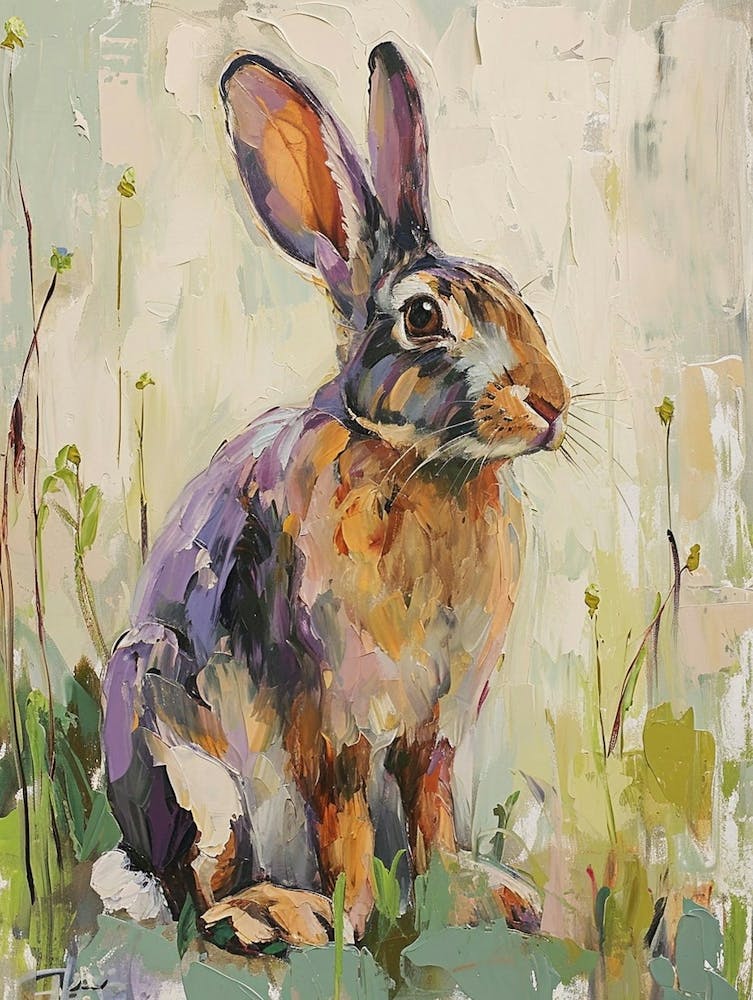 Tan Rabbit Painting 4