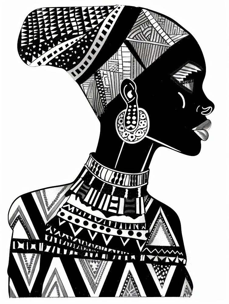 Afrikanische Frau 163