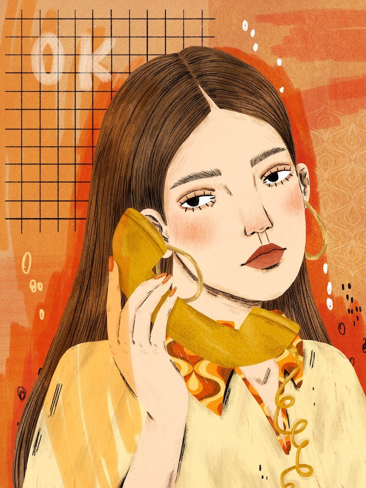 Phone Call With Mixed Pattern
