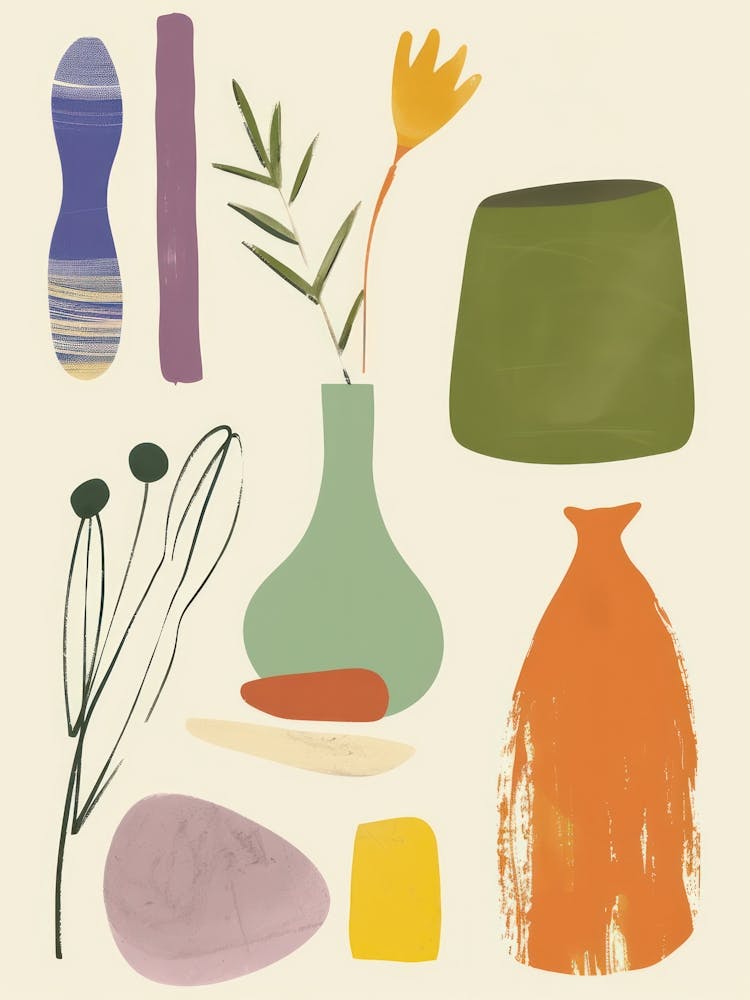 Cute Objects Abstract Illustration 9