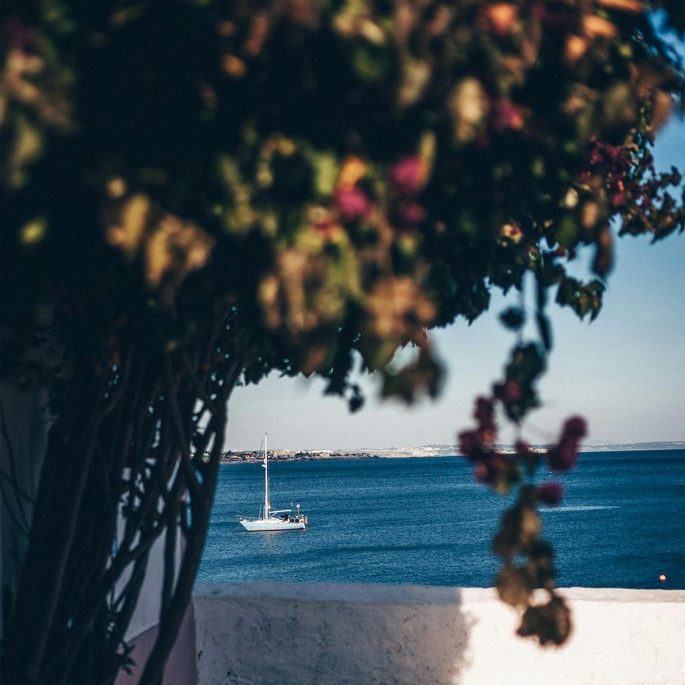 The Little Sailboat Along The Coast Of Cascais Portugal Square