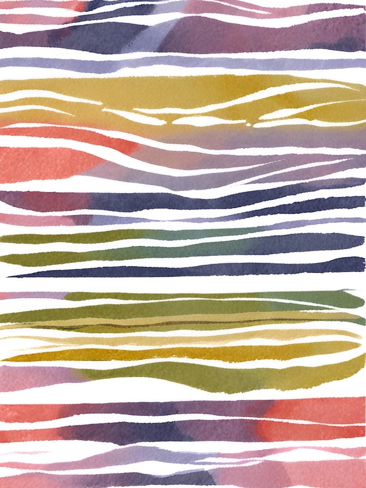 Watercolor Stripes