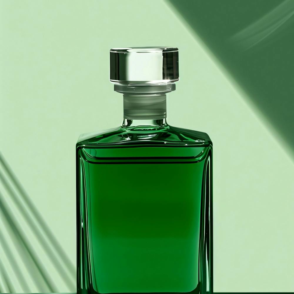 Green Perfume Bottle