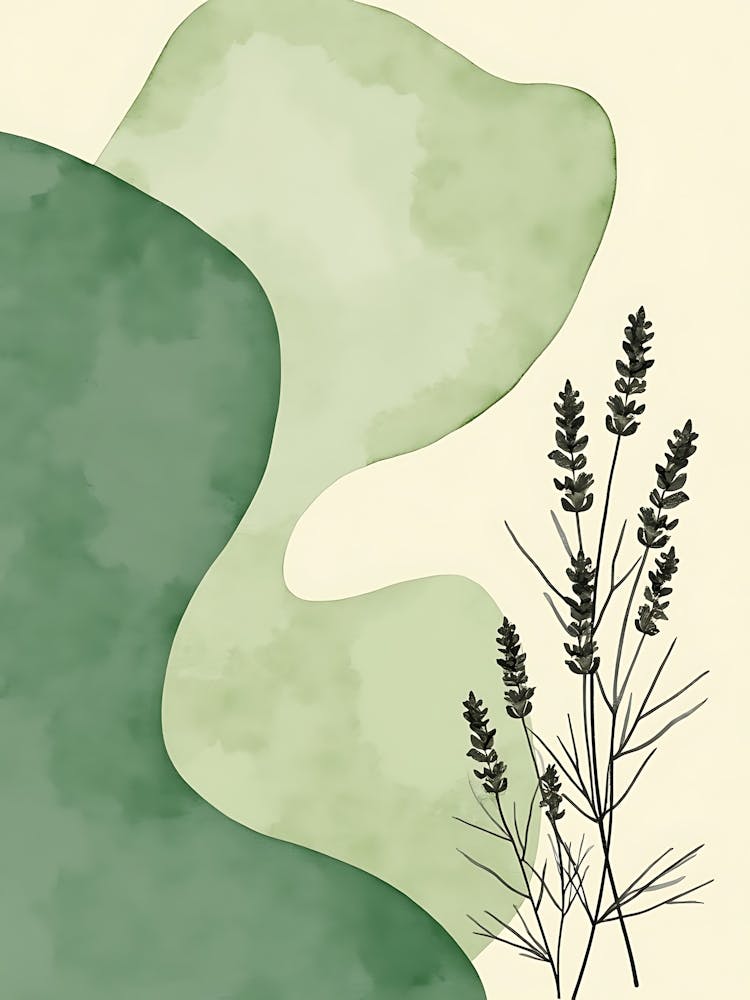 Ambiance Aquarelle Fleur de Sauge