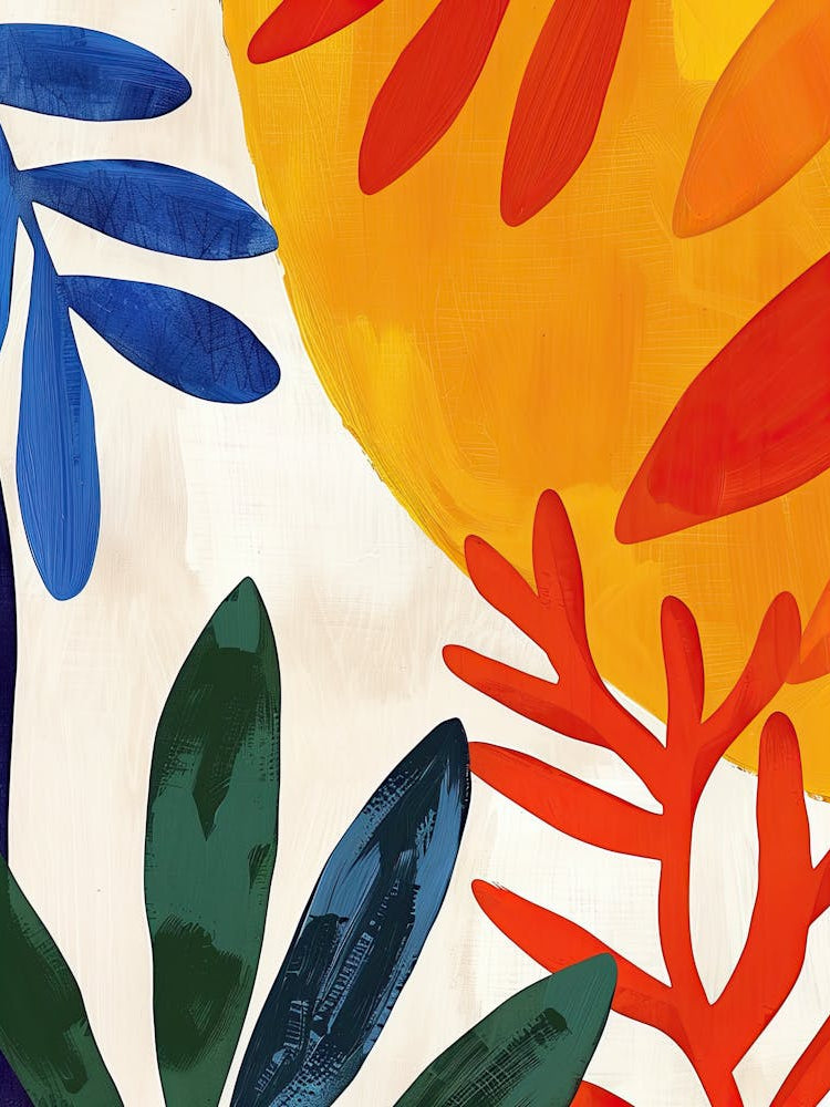 Neon Leafscape Matisse Style