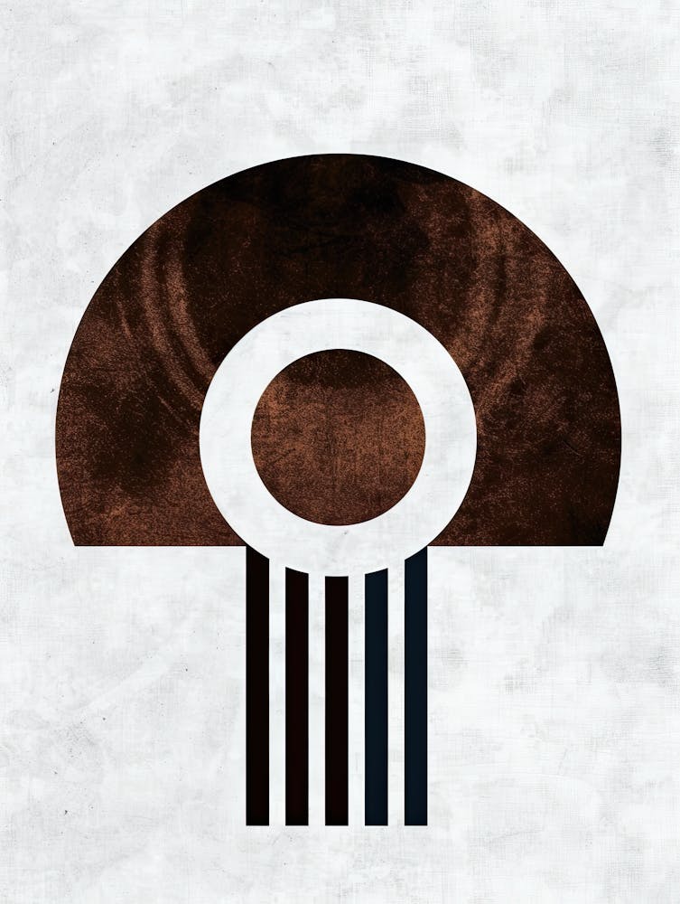Mushroom - Minimalist Bauhaus