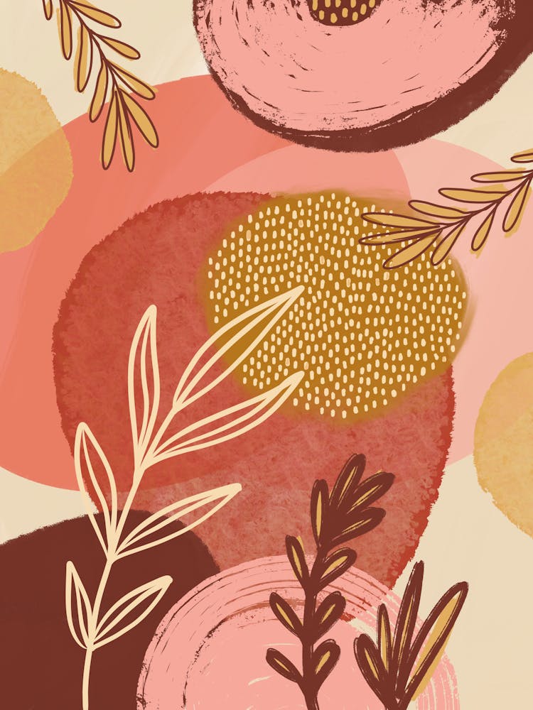 Botanical Boho Abstract
