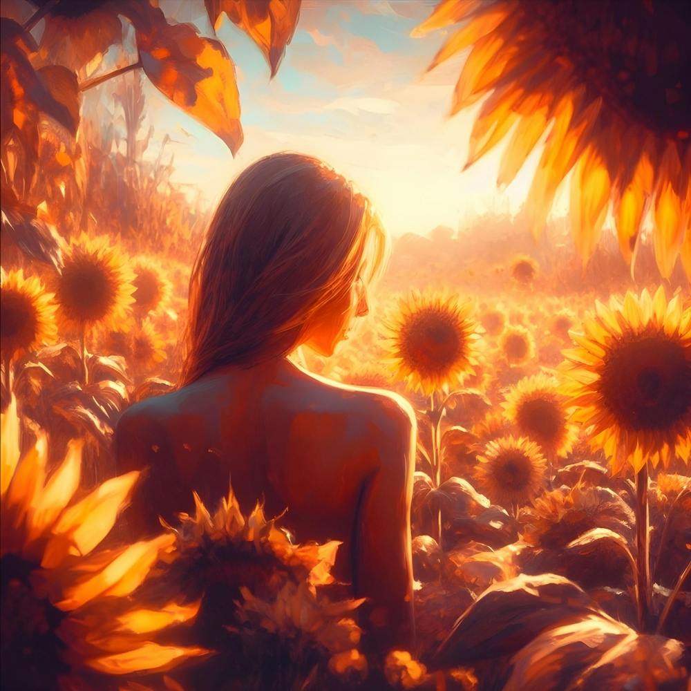 Sunflower Woman