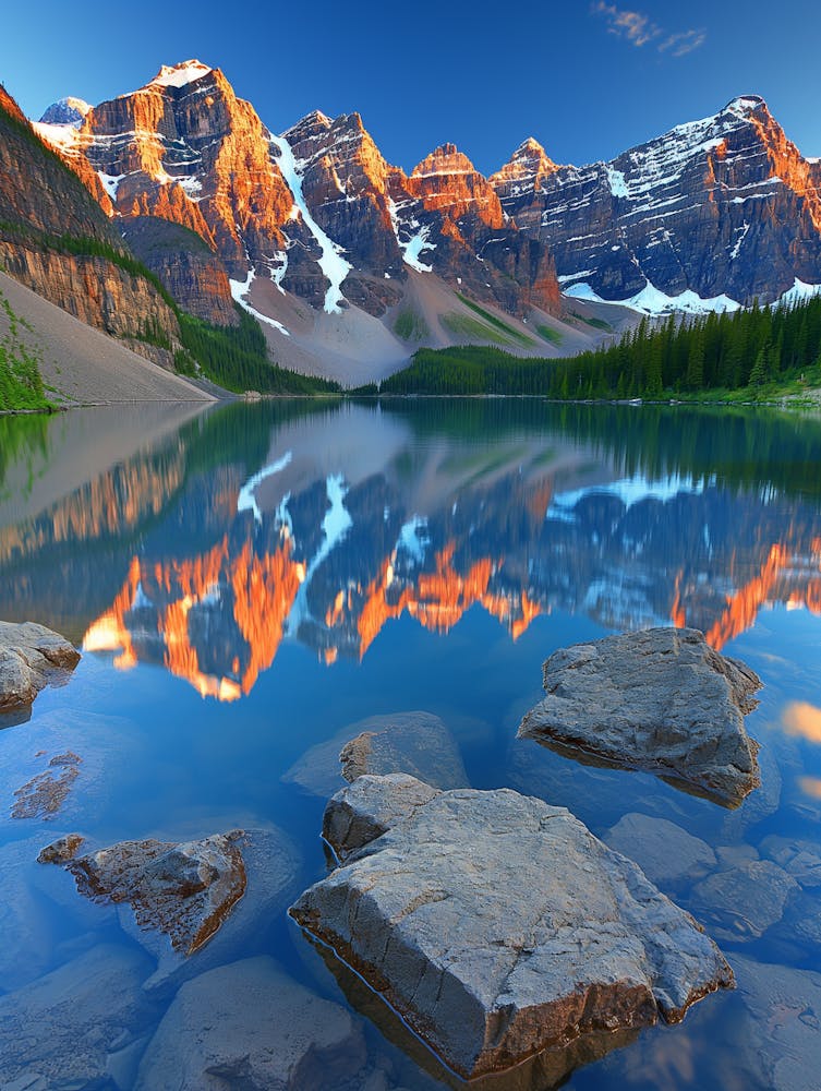 Sunrise At The Mountains