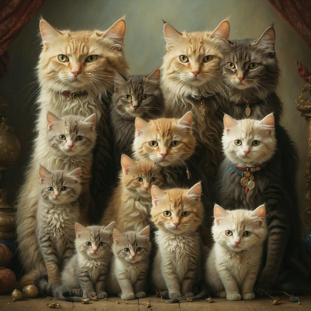 Family Of Cats