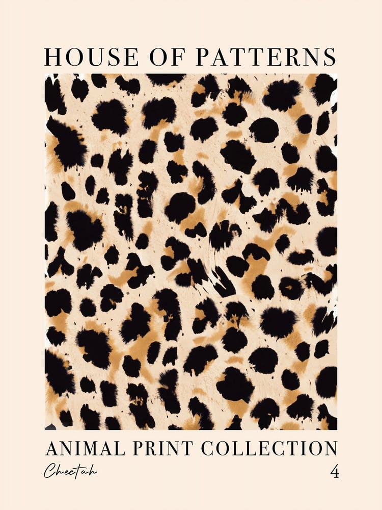 House Of Patterns Motif Imprimé Animal Guépard 4