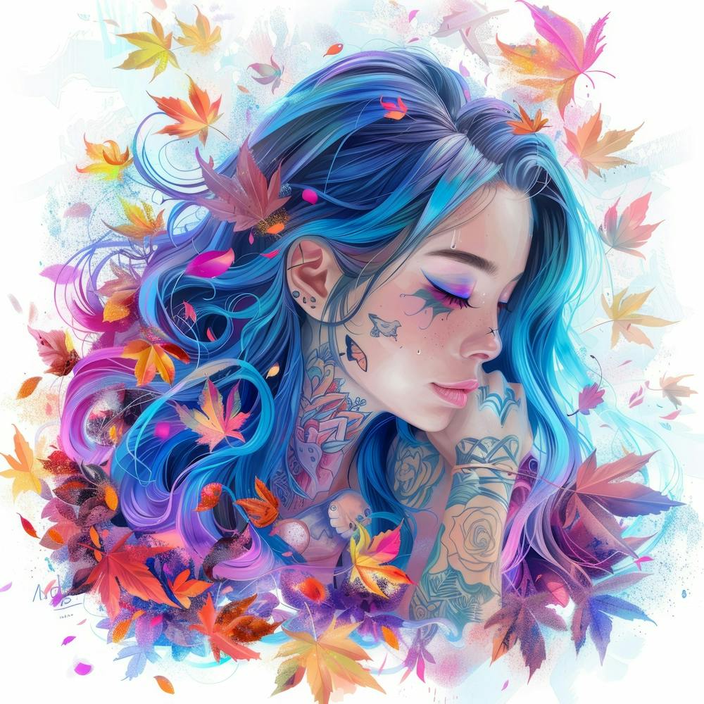 Girl With Blue Hair 6