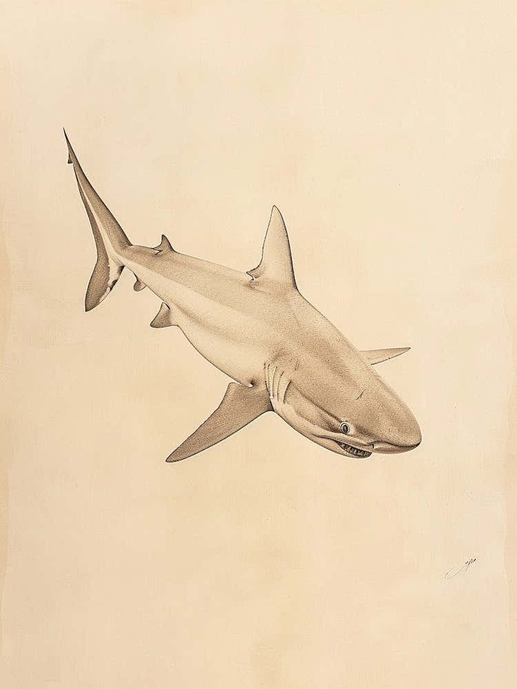 Phoebefy A Pencil Crayon Drawing Of A Shark Centred 1970prese 82322e95 B79c 4eea 8cc5 9250fa76073c 2