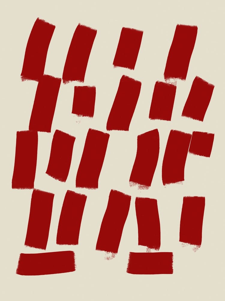 Abstract Red Composition