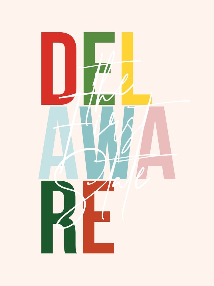 Delaware The First State Color