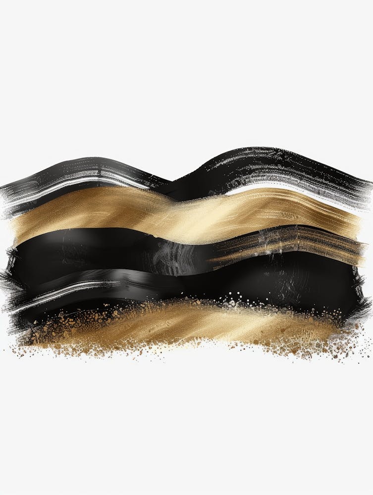 Black And Gold Png