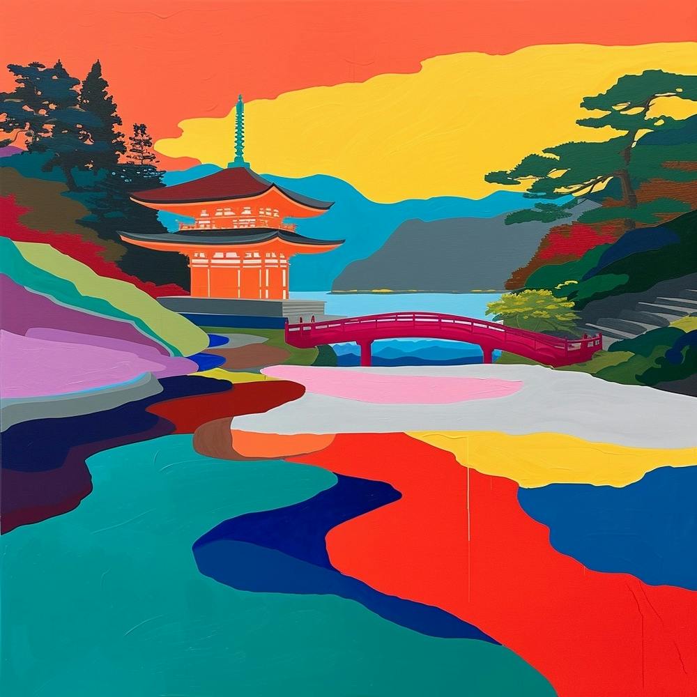 Colourful Gardens Ninna Ji Temple Japan 2