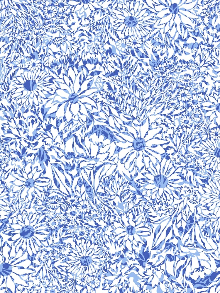 Linear Garden - Blue