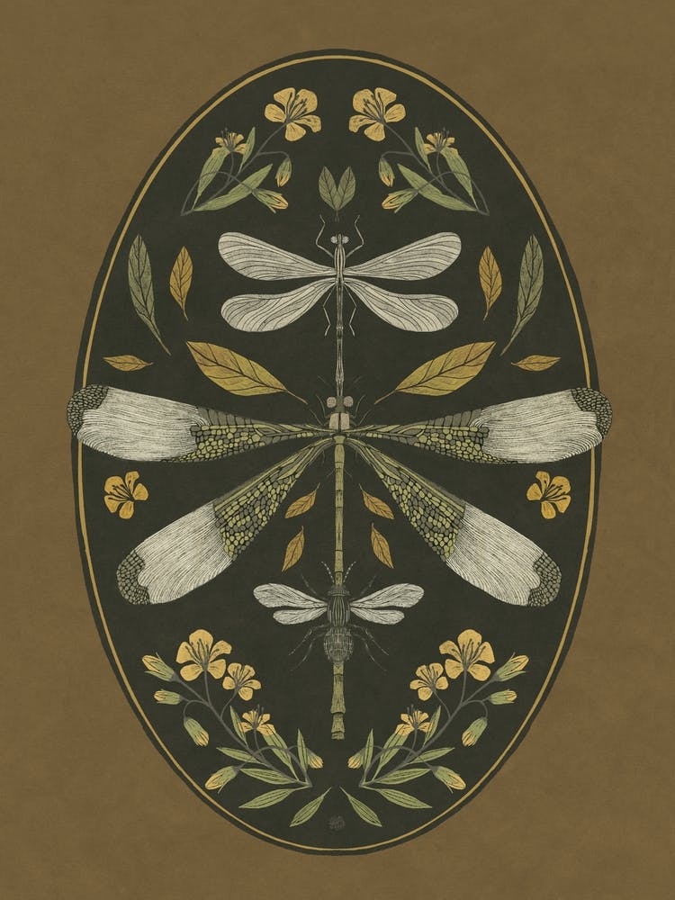 Dragonfly insect art 1
